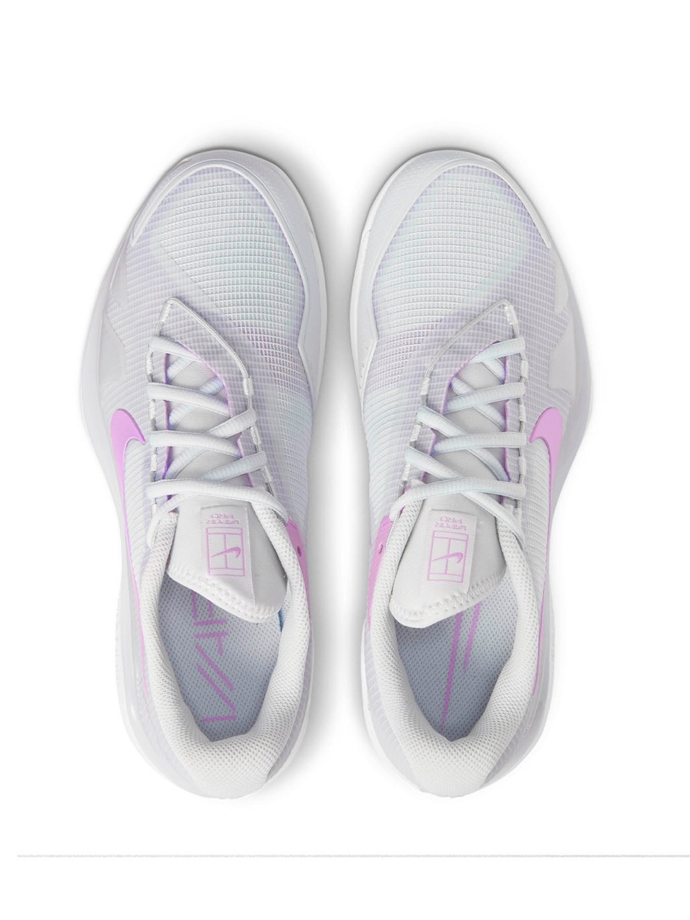 Nike Court Air Zoom Vapor Pro HR White and Lavender Training Shoe - Picture 2 of 11